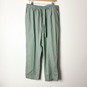 GAP • Women’s Sage Green Slim Straight Relaxed Fit Pants Size Large Tall